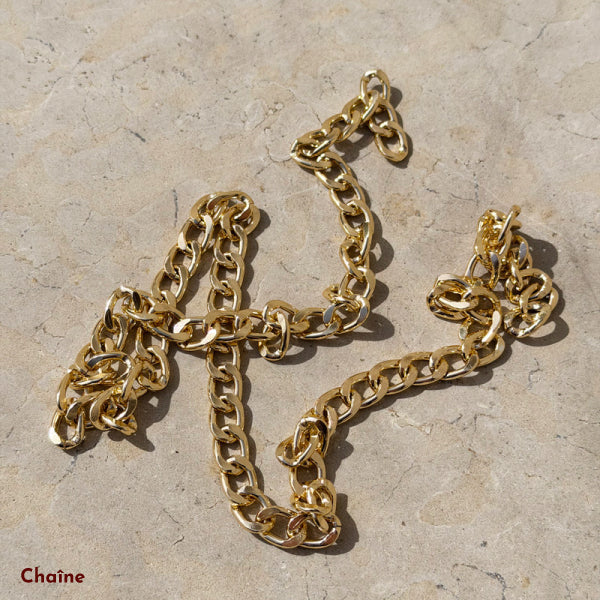 LAILI STUDIO Chaîne de sac à main couleur or