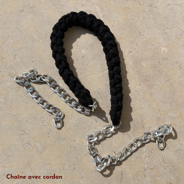 LAILI STUDIO lanière de sac en or avec cordon marron